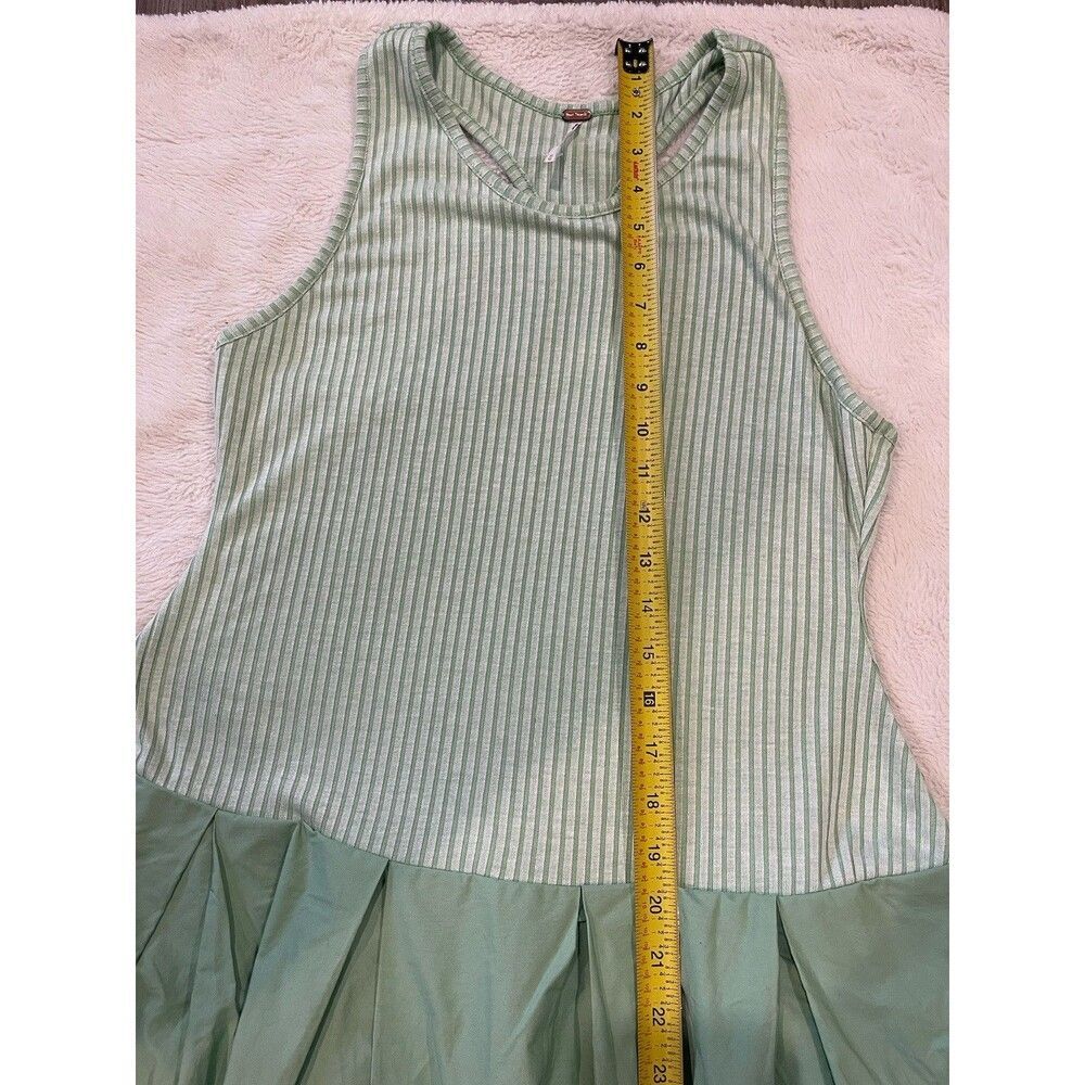 Free People Drops Of Venus Drop Waist Midi Dress Lime Green size M NWOT - Picture 4 of 11
